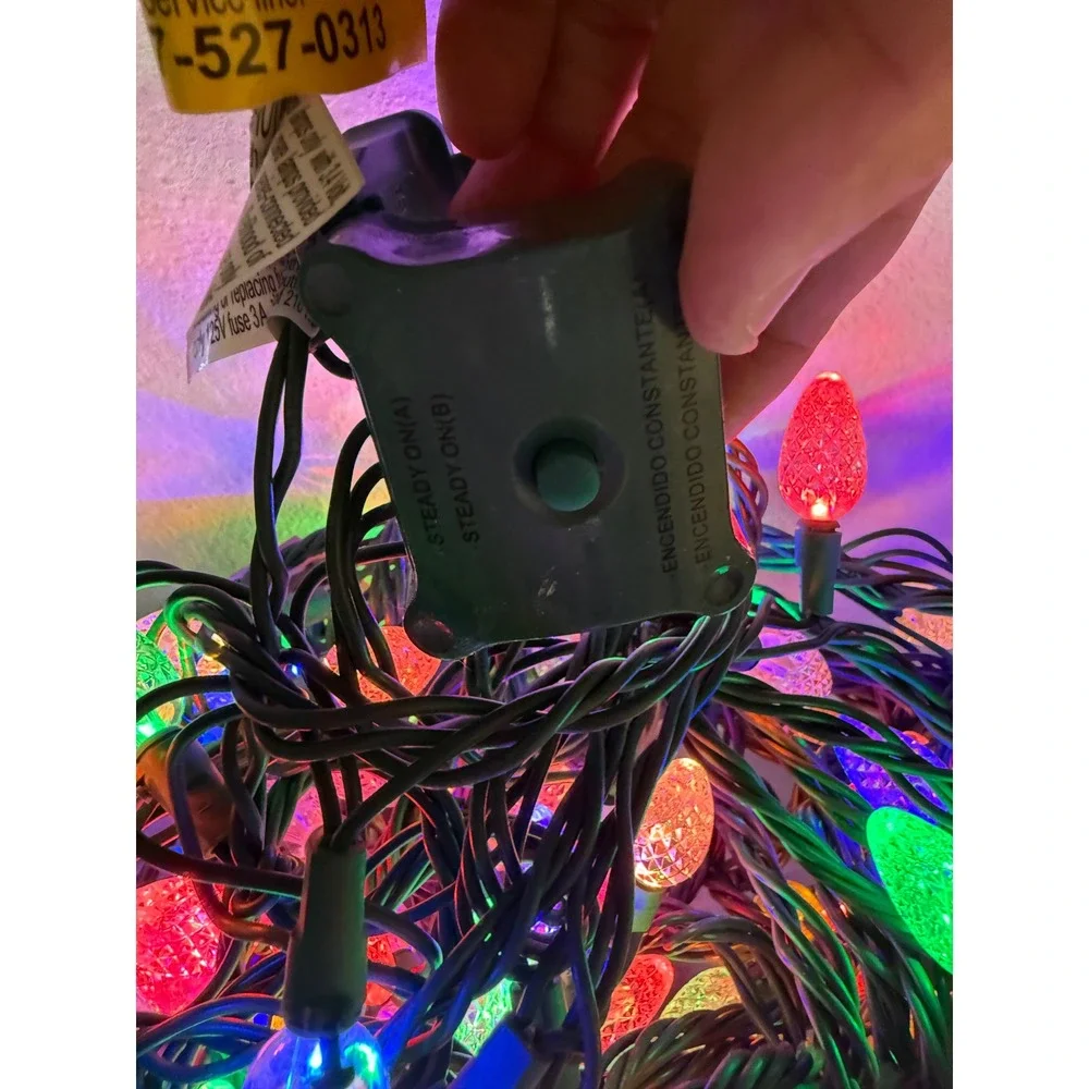 Home Accents Holiday 100 C6 LED Lights Warm White to Multi-Color TY-100FC6-WWM